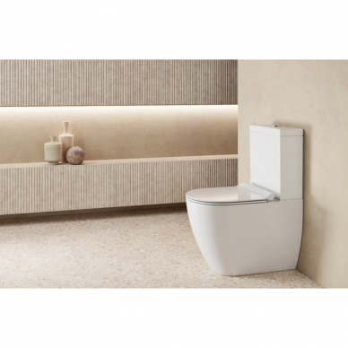 Matinis pastatomas WC PURA Dualglaze® Swirlflush® su Soft Close dangčiu, GSI 13