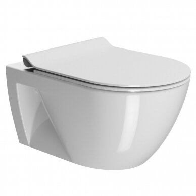 Bebriaunis pakabinamas WC PURA ECO 55x36 Swirlflush® Extraglaze®, GSI 10