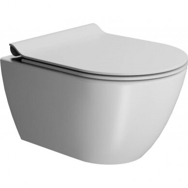 Bebriaunis WC PURA Compact Color 50x36 Swirlflush® Dualglaze® su Soft Close dangčiu, GSI (įvairių spalvų) 17