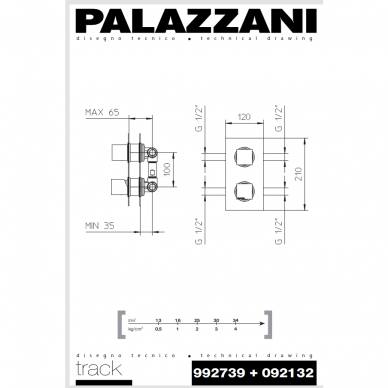 Potinkinis 2-5-ių eigų maišytuvas TRACK, Palazzani 2