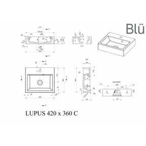 Praustuvas LUPUS, akmens masė, BLU