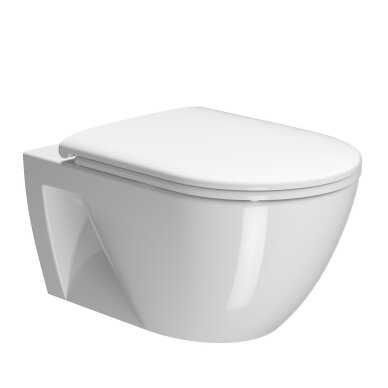 Bebriaunis pakabinamas WC PURA ECO 55x36 Swirlflush® Extraglaze®, GSI