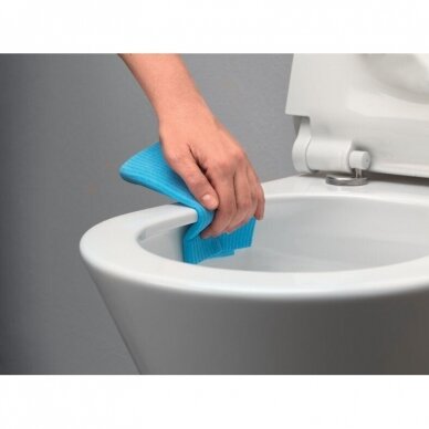 Bebriaunis WC KUBE X 55x36 Swirlflush® Extraglaze®, pakabinamas su Soft Close dangčiu, GSI 7