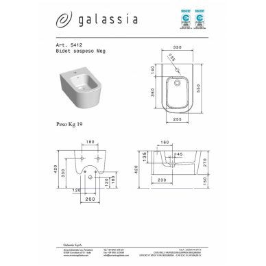 Bide pakabinamas, Galassia Meg11 2