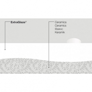 Baldinis praustuvas KUBE X 120x47 Extraglaze®, GSI 5