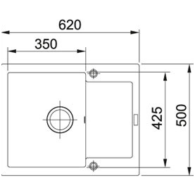 Мойка из фрагранита Franke MRG 611-62 1