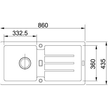 Мойка из фрагранита Franke STG 614 3