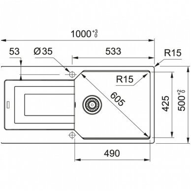 Мойка из фрагранита Franke UBG 611-100 3