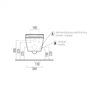 Išmanusis unitazas WClean Dualglaze® Swirlflush® su apiplovimu, juodas matinis, GSI 13