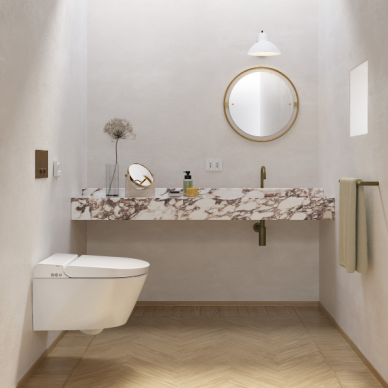 Išmanusis unitazas WClean Dualglaze® Swirlflush® su apiplovimu, juodas matinis, GSI 5