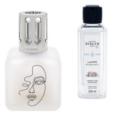 Katalitinė lempa kvapams ICE KUBE + kvapas COTTON CARE 250ml, Maison Berger