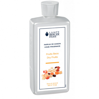 Katalitinė lempa QUADRI Transparente + kvapas lempai Fruits Secs 500ml, Maison Berger