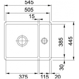 Керамическая мойка в кухню Franke KBK 160 2