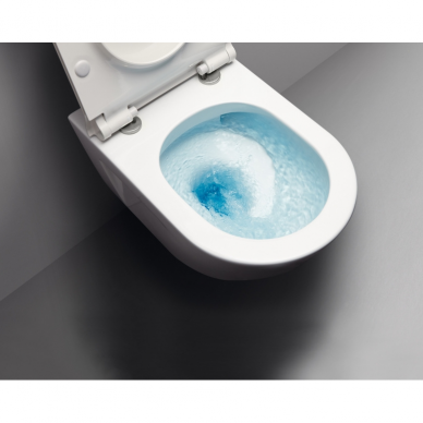 Komplektas unitazo PURA Swirlflush® Extraglaze®, dangčio Soft Close, GSI ir rėmo Tece Ambia 3