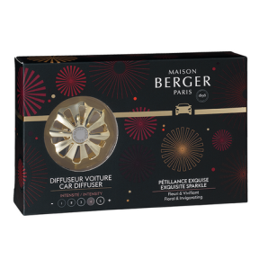 Kvapas automobiliui Exquisite Sparkle su laikikliu Cercle Gold, Maison Berger