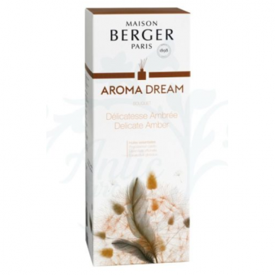 Kvapų indas su pagaliukais GREY AROMA + kvapas Aroma Dream 180ml, Maison Berger 1