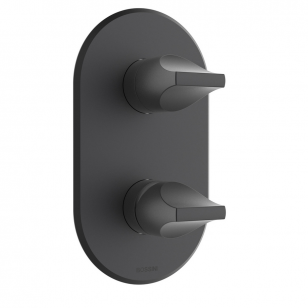 Смеситель APICE термостатический скрытый, 2-5-ходовой, черный матовый, Bossini