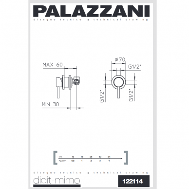 Maišytuvas DIGIT potinkinis 1-os eigos, Palazzani 2