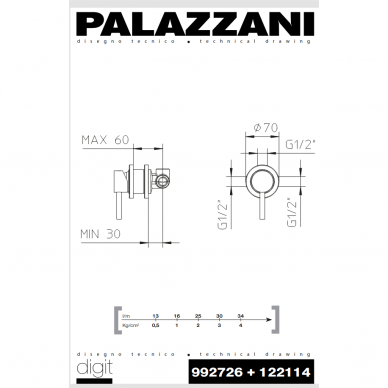 Potinkinis maišytuvas DIGIT, 1-os eigos, Palazzani 2