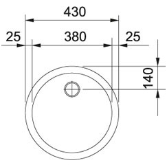 Plautuvė RAX 610-38, nerūdijančio plieno, Franke 1