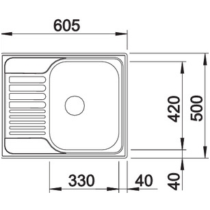 Мойка из нержавеющей стали Blanco Tipo 45 S Mini 1