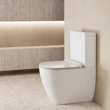 Pastatomas WC PURA Color Creta Dualglaze® Swirlflush® su Soft Close dangčiu, GSI 2