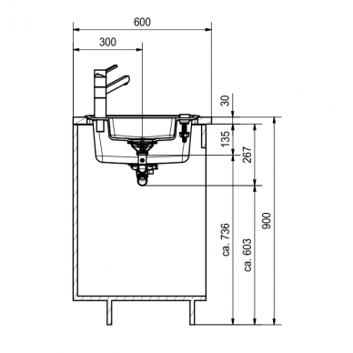 Plautuvė BASIS BFG 651, Fragranit, Franke 3