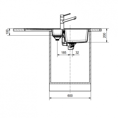 Plautuvė BASIS BFG 651, Fragranit, Franke 2