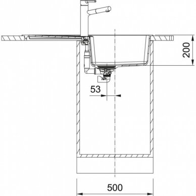 Plautuvė CENTRO CNG 611-86, Fragranit, Franke 3