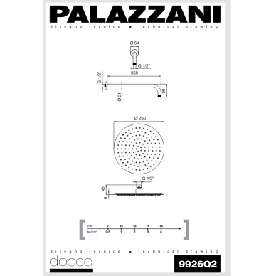 Potinkinė dušo sistema DIGIT, Palazzani 4