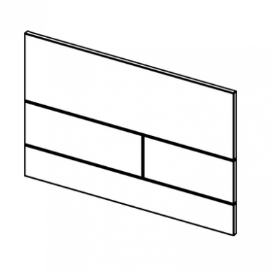 Stiklinis WC vandens nuleidimo klavišas TECEsquare II 3