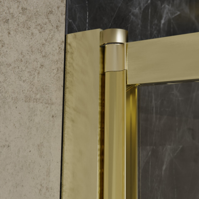 Sustumiama vonios sienelė Besco Easy Slide Gold, aukso spalvos 4