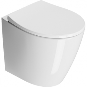 Pastatomas WC MODO 55x36 Swirlflush® Extraglaze® su dangčiu, GSI