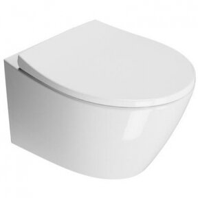 Pakabinamas bebriaunis WC MODO Swirlflush® Extraglaze® su Soft Close dangčiu, GSI