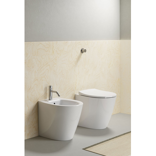 Pastatomas WC MODO 55x36 Swirlflush® Extraglaze® su dangčiu, GSI 3