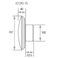 Ventiliatorius ICON 15 Airflow, antracitas 5