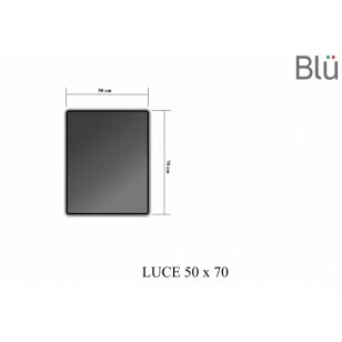 Veidrodis Luce 500 su LED apšvietimu, Blu
