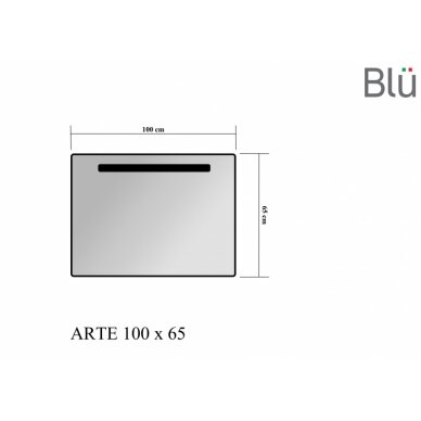 Veidrodis ARTE 1000 su LED apšvietimu (iš ekspozicijos), BLU  1