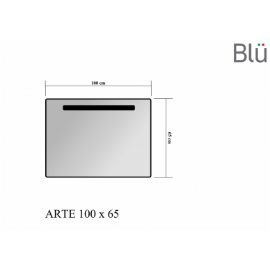 Зеркало с LED подсветкой Blu ARTE 1000 1