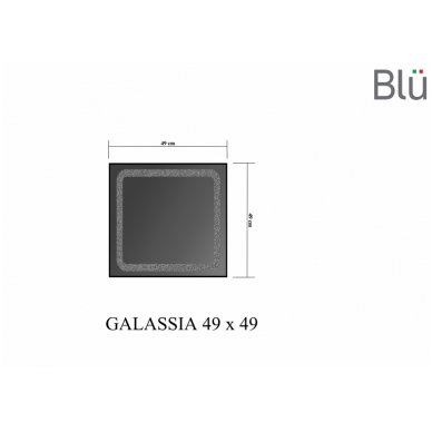 Зеркало с LED подсветкой Blu GALASSIA 490 1