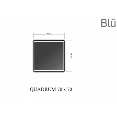 Зеркало с LED подсветкой Blu QUADRUM 2