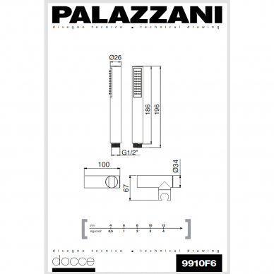 Смеситель для ванны с душевой кабиной MIMO / IDROTECH 2 / DIGIT 3, Palazzani 3