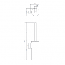 Щетка для унитаза MODERN PROJECT MP60621, хром, Omnires